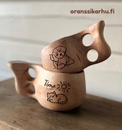 Erikoiskaiverrus, logo tai pitempi teksti